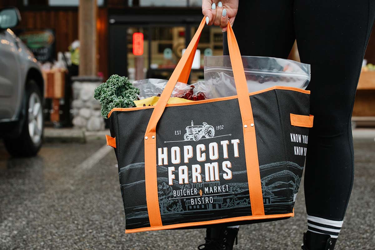 hopcott farms reusable bag